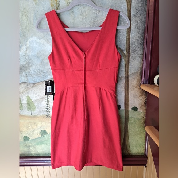 Teeze Me Juniors Red Casual Dress With Pockets Zipper Closure Size 3 Y2K NWT - Picture 8 of 8